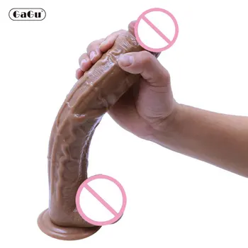 GaGu Realen dolg dildo penis, moški penis masaža vaginalne stimulacije ščegetavčka močno bedak mehki silikonski ženska masturbacija