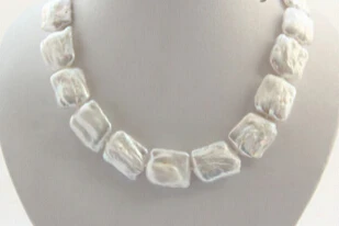 Ddh001530 baročno belih sladkovodnih kultiviranih biserna ogrlica