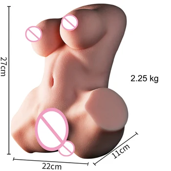 Sex Lutka Silikonski Mehko Kožo Pravi Dotik Moški Masturbator 5D Vaginalne Muco Analne Odprtine Velika Rit 2.25 kg Sex Igrače za Človeka