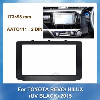 Double Din avtoradia Fascijo za Toyota Revo Hilux UV Black Avto DVD Okvir Dash Gori Avdio Vgradnjo Adapter Avto styling