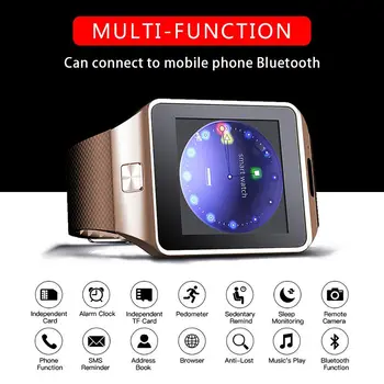 DZ09 Ženske Bluetooth Klic Moda Busiess Pametno Gledati Android pametne ure Moških Glasbe Subwoofer 2G Kartice SIM Reloj Pametne Ure