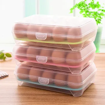 Jajce Predal Kuhinja, Kuhanje Ohranjanje Orodje Eno Plast Hladilnik Hrane, 15 Jajc Nepredušno za Shranjevanje posode plastične Box