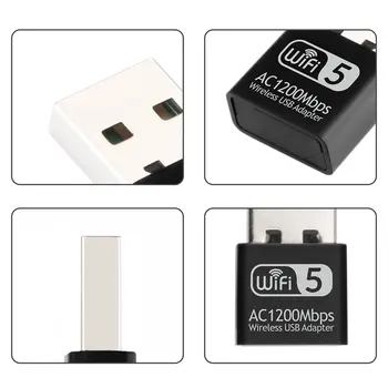 Dual-band Brezžični Ac vmesnik USB mrežno Kartico Online Igre Wifi Adapter Podporo, Z infrastrukturno in Ad-Hoc Metode