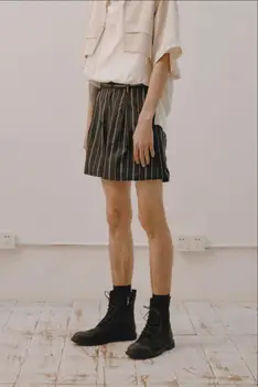 S~5XL! 2019 Nova moška Oblačila Stilsko original svile proge, retro, svoboden tri - minutni hlače, plus velikost kostumi