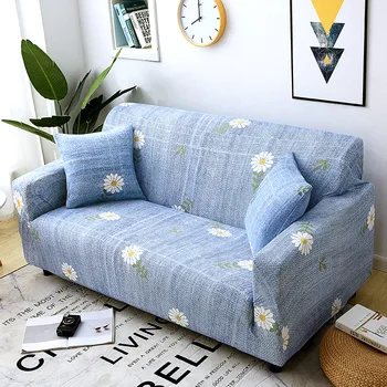 Slipcover cvetlični kavč pokrovi, Primeren za štiri letne čase za dnevne sobe, pohištvo za varovanje elastična Loveseat Kavču Pokrov