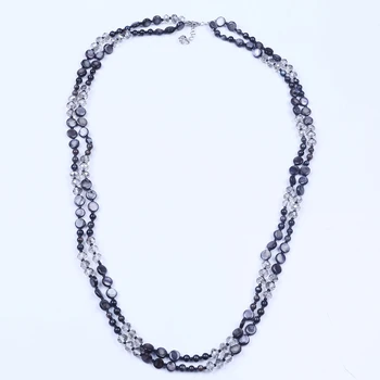 Nov prihod poletje slog, shell kristalno noge ogrlica 2 plast dolgo modna ogrlica za ženske, nakit