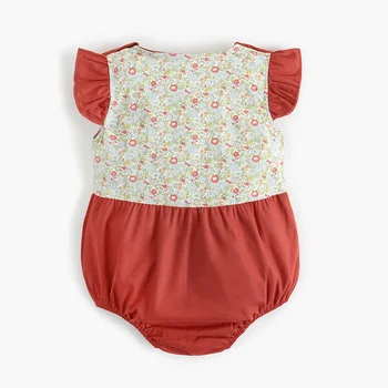 Za Malčke Baby Igralne Obleke Tiskanja Cvetovi Kratek Rokav, Igralne Obleke Otroci, Dekleta, Fantje, Obleka, Jumpsuit Novorojenčka Oblačila 2020