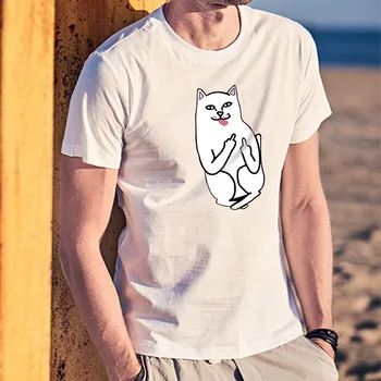 Moda za moške Poletne T-Shirt Smešno Tiskanja Moške Priložnostne Tiskanih Kratek Rokav Krog Vratu Tee Moški zgornji deli oblačil