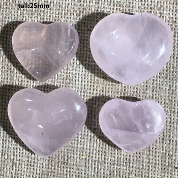 4pcs Naravnih Rose Quartz Crystal Doma Oprema Poročno Dekoracijo Kamen Svetu Reiki Mojstrov Srce
