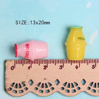 4pcs/lot 1:12 Miniaturni Lutke jogurt Mini Napitek za blyth ,ob11, bjd lutke Dekor Pretvarjati Hrano v Kuhinji Igrače za otroke