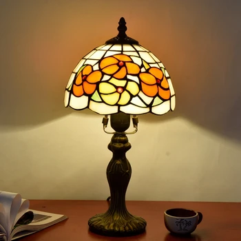 20 CM Ameriškega Podeželja, ustvarjalne retro Tiffany vitraž jedilnico, spalnica bar lučka Holiday gift sestavljanke Spajkanje lučka