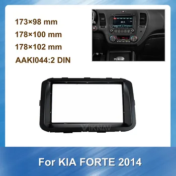 Za KIA FORTE 2 Din avtoradio Večpredstavnostna fasciaStereo GPS Navigacija Fascijo Plošča Armaturna Gori Trim Android Navigacijske
