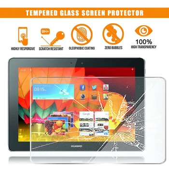Za Huawei Mediapad 10 FHD Tablet, Kaljeno Steklo Screen Protector Premije, Odporno na Praske, Anti-fingerprint HD Jasno Filma Pokrov