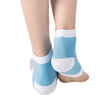 Komplet de protectores para el cuidado de la piel de los pite agrietados calcetines de Gel hidratante de silicona 2 piezas