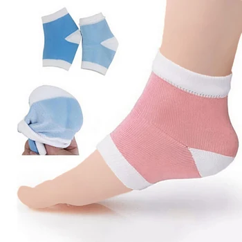 Komplet de protectores para el cuidado de la piel de los pite agrietados calcetines de Gel hidratante de silicona 2 piezas