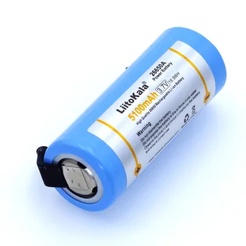 2018 Liitokala 26650 baterije za ponovno polnjenje, 26650A litijevo baterijo, 3,7 V 5100mA 26650-50A modra. Primerna za svetilko+Niklja