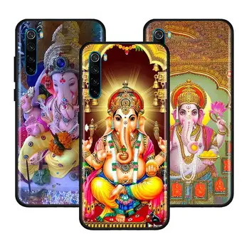Ganesha Hindujskega Primeru za Xiaomi Redmi Opomba 9S 8T 8 7 9 9A 9C K30 Pro člen 8A, 7A 6 Črn Silikonski Pokrovček Telefona Sac