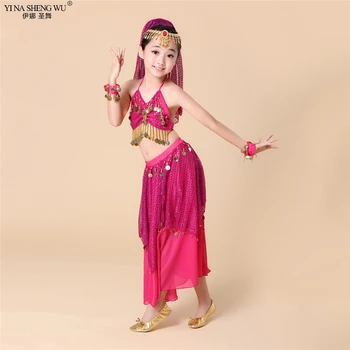 Otroci Belly Dance Kostumi Nastavite Orientalski Ples Dekleta Ples Trebuh Otrok Indija Trebuh Ples, Oblačila, Otroci Indijski Bellydance Kostumi