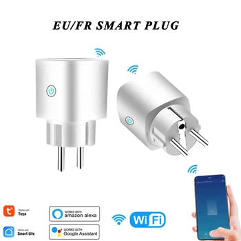 Smart Plug EU/FR WiFi Vtičnico 16A Vtič Čas Funkcijo SmartLife APP Nadzor Dela Z Alexa Google Glasovni Nadzor
