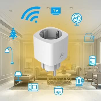 Smart Plug EU/FR WiFi Vtičnico 16A Vtič Čas Funkcijo SmartLife APP Nadzor Dela Z Alexa Google Glasovni Nadzor