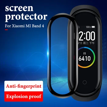 Screen Protector za Xiaomi mi pasu 5 4 Zapestnica Jasno Hydrogel 3D Polno Zajetje Zgosti Mehurček Prosta Anti Scratch Preprečevanje