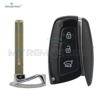 Remtekey Pametni ključ lupini primeru 3 gumb za Hyundai Santa Fe ix45 2013