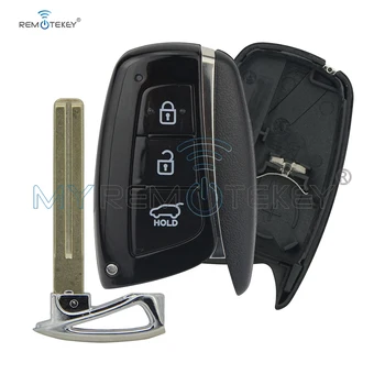 Remtekey Pametni ključ lupini primeru 3 gumb za Hyundai Santa Fe ix45 2013