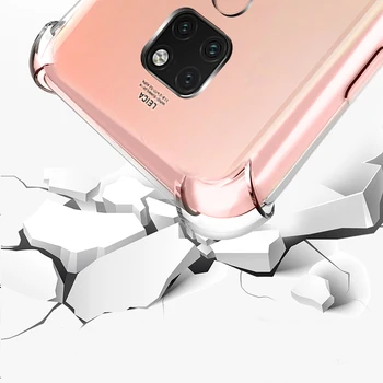 Antiskid Silicij Mehko Ohišje Za Telefon Primeru Za Huawei Mate 20X Mate 20 Pro Lite Odbijača Primeru Zajema