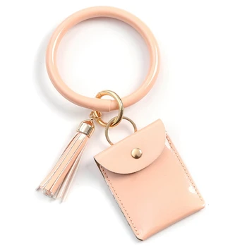 2021 Nov Modni Multiful Keychain ključe In Kartico Denarnice PU Usnje O ključe Z Ujemajočimi Wristlet Vrečko Za Ženske in Dekleta