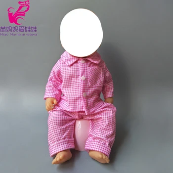Lutka obleko za 45 cm Lutke Otroka roza obleko za 18