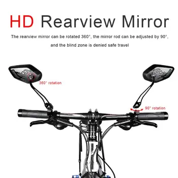 Kolo Kolo Ogledalo Univerzalno Krmilo Rearview Mirror Za Kolo MTB Kolesa, Kolesarska Oprema