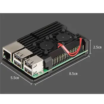Aluminij Zlitine Radiator Zaščitna Primeru Kovinski Hladilni Lupini Za Raspberry Pi 3 Model B/B+/2B Dodatki
