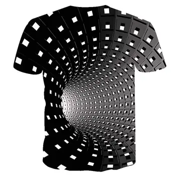 Majica s kratkimi rokavi moški Čisto Geometrijo t-Shirt Umetniške Plemenski 3D Tiskanja tShirt Poletnih Modnih Oblačil Tees Srajca Camisas Za Unisex