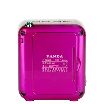 PANDA DS-110 SD, U disk, MP3 digitalni predvajalnik zvoka kompakten prenosni litijeve baterije, FM radio
