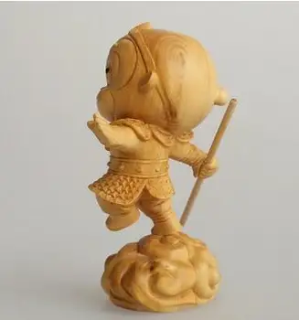 Lesene skulpture opica roko kos čaj ljubljenčka doma dekor