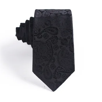 2020 6 cm Paisley Klasičnih Formalnih Kravato Kravatni za Moški Poročni Poliester Black Poslovnih Vratu Vezi Darila Cravat po Meri LOGO