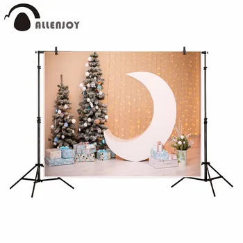 Allenjoy novo leto fotografija ozadje Božično drevo luna bleščice darilo dekle sladko ozadju photobooth photocall foto studio