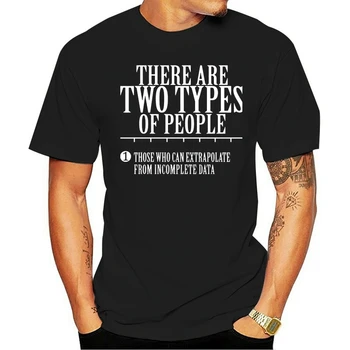 2020-2021NEW T-Shirt Dve Vrsti Ljudi, Matematike, Statistike Moških Plus Velikost O-vratu Bombaža, Kratek Rokav po Meri Smešno s