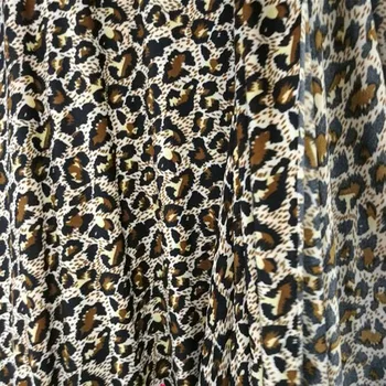 Moda Leopard Trak Tiskanja Kopalke, Tkanine, 4 Strani Stretch Pleteno Bombažno Tkanino Seksi Ples Tkanine Diy Šivanje Fazi Kostumi