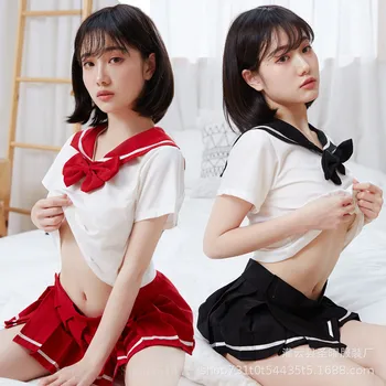 Mornar Šolsko Uniformo Ženske Japonski Slog Študent Seksi Anime Cosplay Kawaii Girls Naguban Krila College Mornarice Kostum Korejski