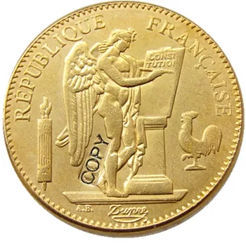 Francija niz 1878 - 1906 18pcs 100 Frankov pozlačeni Kopija Kovanca