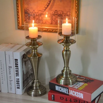Evropa silicijeve zlitine svečniki bronasti svečnik za Romantično poroko Tabela centerpiece candelabra Doma Odlikovanja