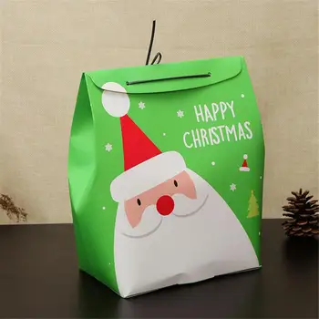 Luštna Božička Tiskanja Okvir Za Božična Darila 3D Cartoon bonboniera Oblačila Embalaža, Pakiranje Papir za Pakiranje Vrečko 2019 Novo Leto