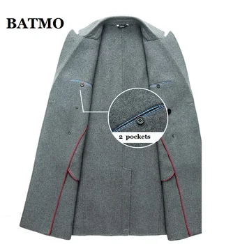 BATMO 2019 nov prihod jeseni visoke kakovosti Dvojno stranicami volne X-dolg jarek plašč, moški,moški dolg plašč,jakne, moške,338