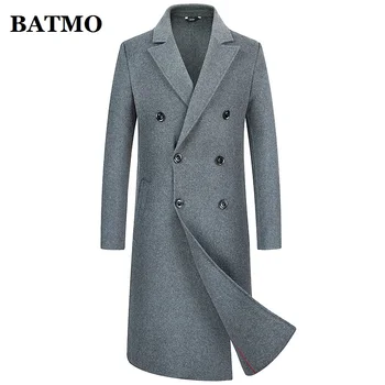 BATMO 2019 nov prihod jeseni visoke kakovosti Dvojno stranicami volne X-dolg jarek plašč, moški,moški dolg plašč,jakne, moške,338
