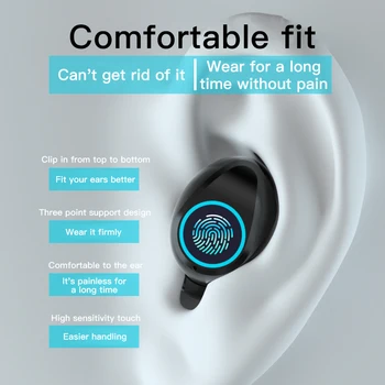 Brezžične Slušalke Z Mikrofonom F9 TWS Bluetooth, 5.1 Stereo Slušalke 2000mAh LED Polnjenje Box Čepkov za Pametne Telefone