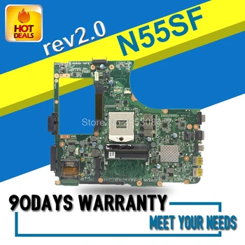 N55SF Motherboard Rev 2.0 Za Asus N55S N55SL N55SF Prenosni računalnik z matično ploščo N55SF Mainboard N55SF Motherboard test OK