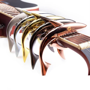 Shark Kitara Capo Cinkove Zlitine Univerzalno Hitro Spremembo Objemka Za Akustične Klasični Električni Guitarra Glasbila Pribor