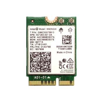 SSEA Novo Brezžično Kartico za Intel Wireless AC 9560 9560NGW 802.11 ac NGFF 2.4 G/5Ghz 1.73 Gbps Kartico Bluetooth 5.0 FRU 01AX768