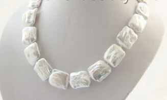Ddh001530 baročno belih sladkovodnih kultiviranih biserna ogrlica